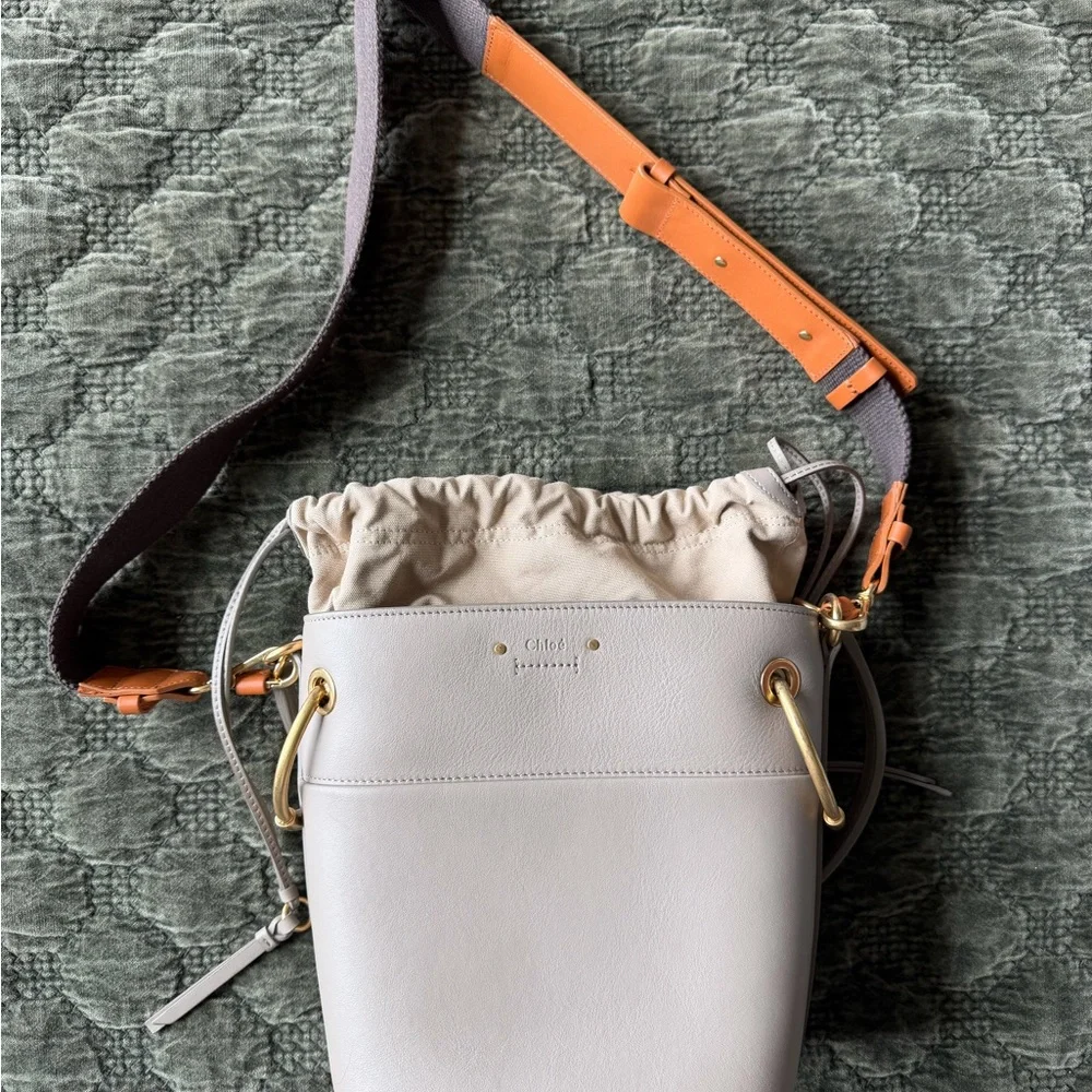 Chloe Roy Small Leather Bucket Bag - Picture 2 of 3